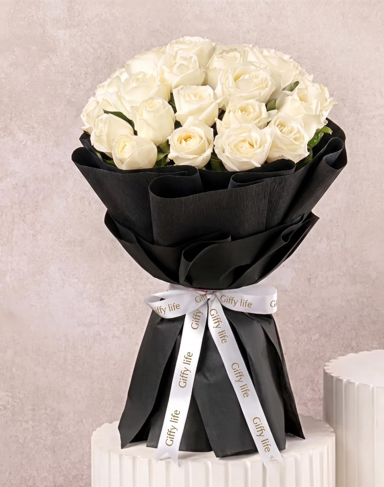Luxurious White Rose Bouquet