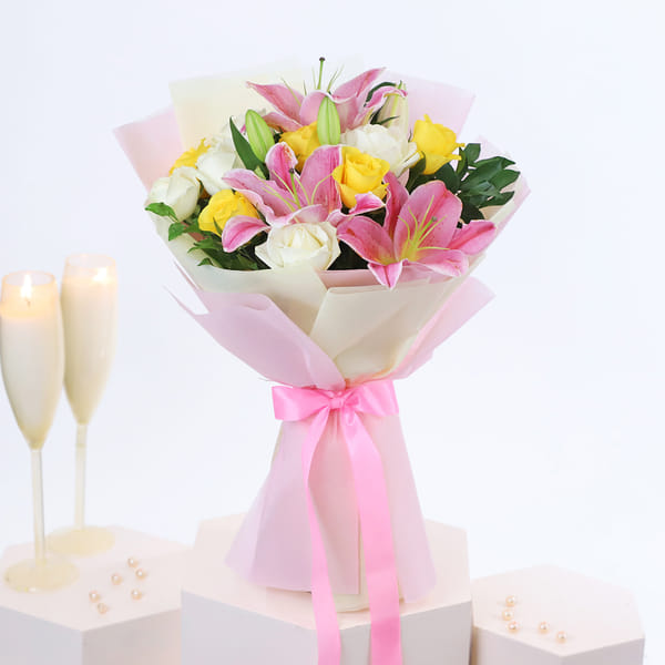 Lush Mixed Flower Bouquet