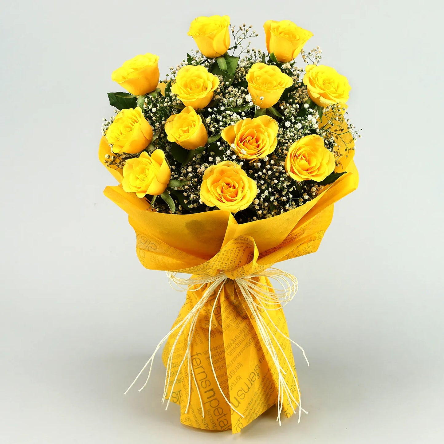 Cheerful Yellow Rose Gift Bouquet